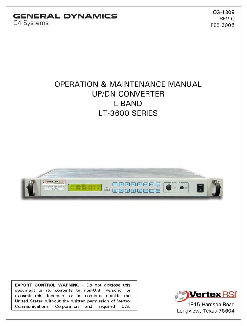 General Dynamics LT-3600 SERIES Operation & maintenance manual General Dynamics LT-3600 SERIES Operation & maintenance manual