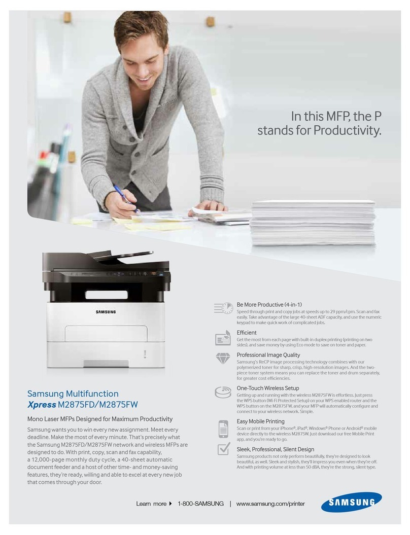 Samsung Xpress M2875FD User manual