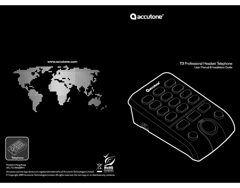 Accutone T3 User manual & installation guide