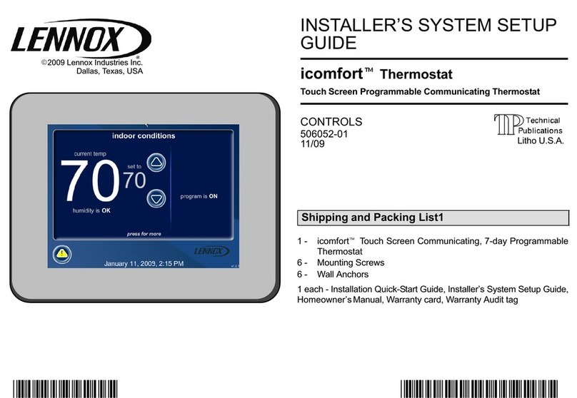Lennox icomfort User manual