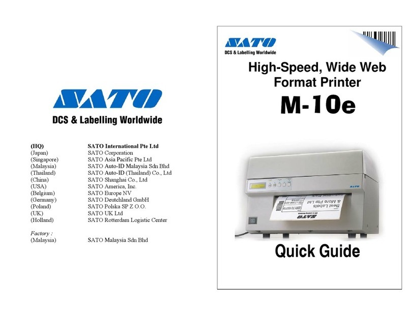 SATO M10e Series User manual