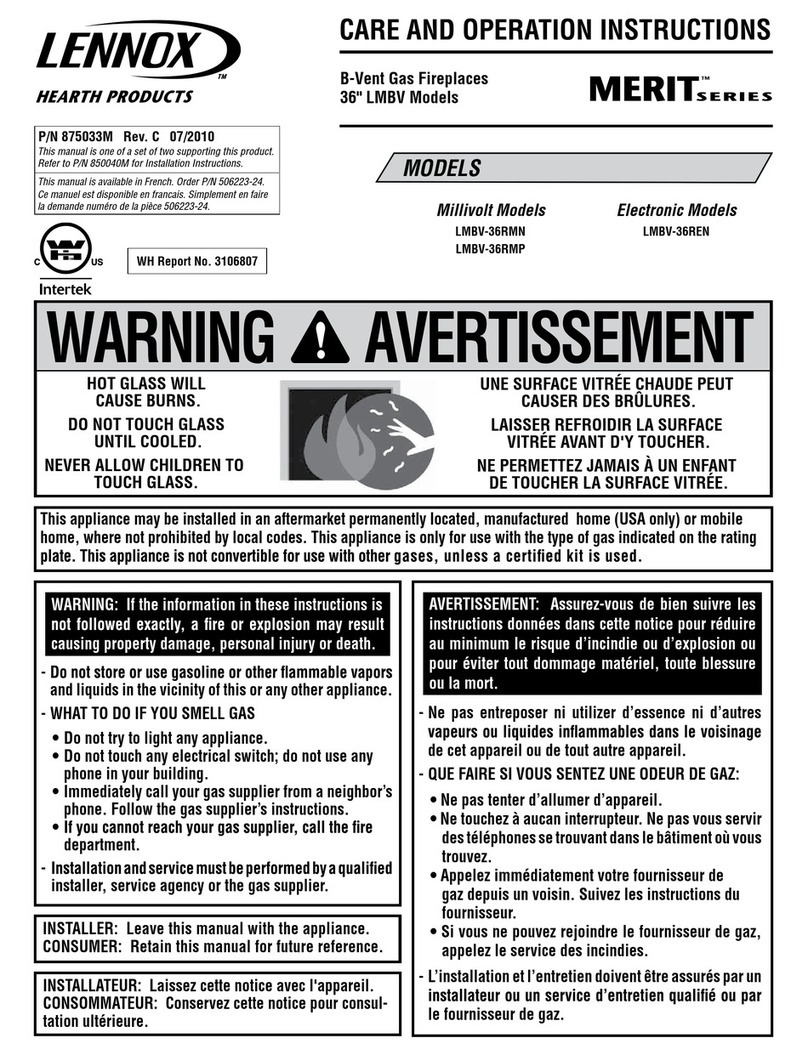 Lennox Merit lmbv-36rmn User manual