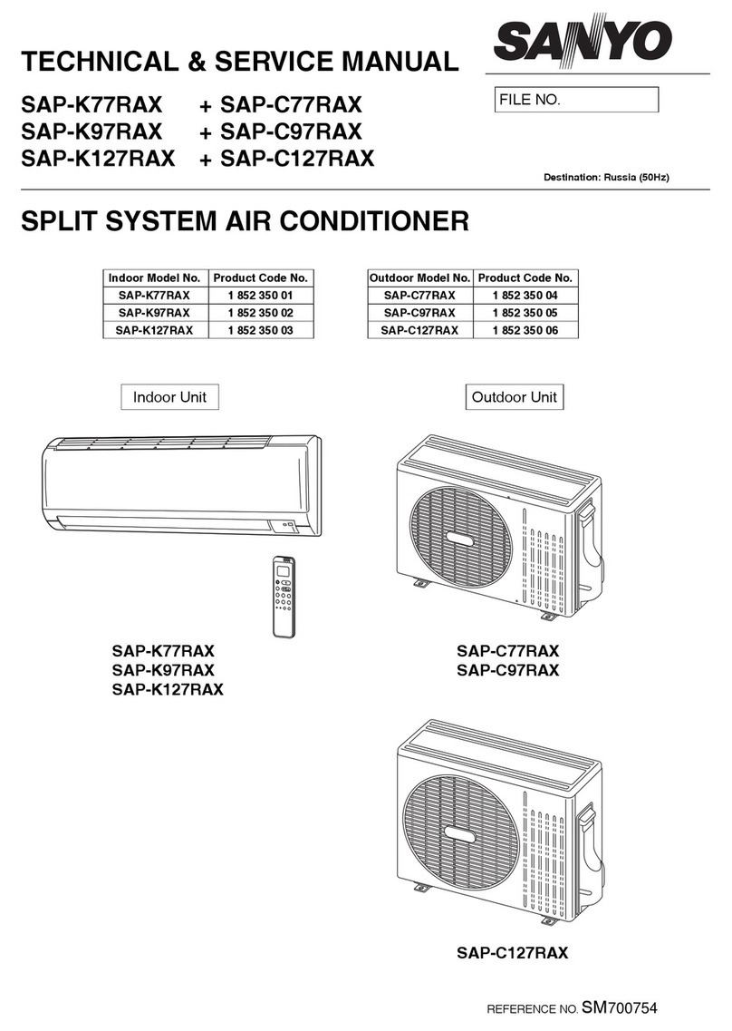 Sanyo SAP-K77RAX Technical & service manual