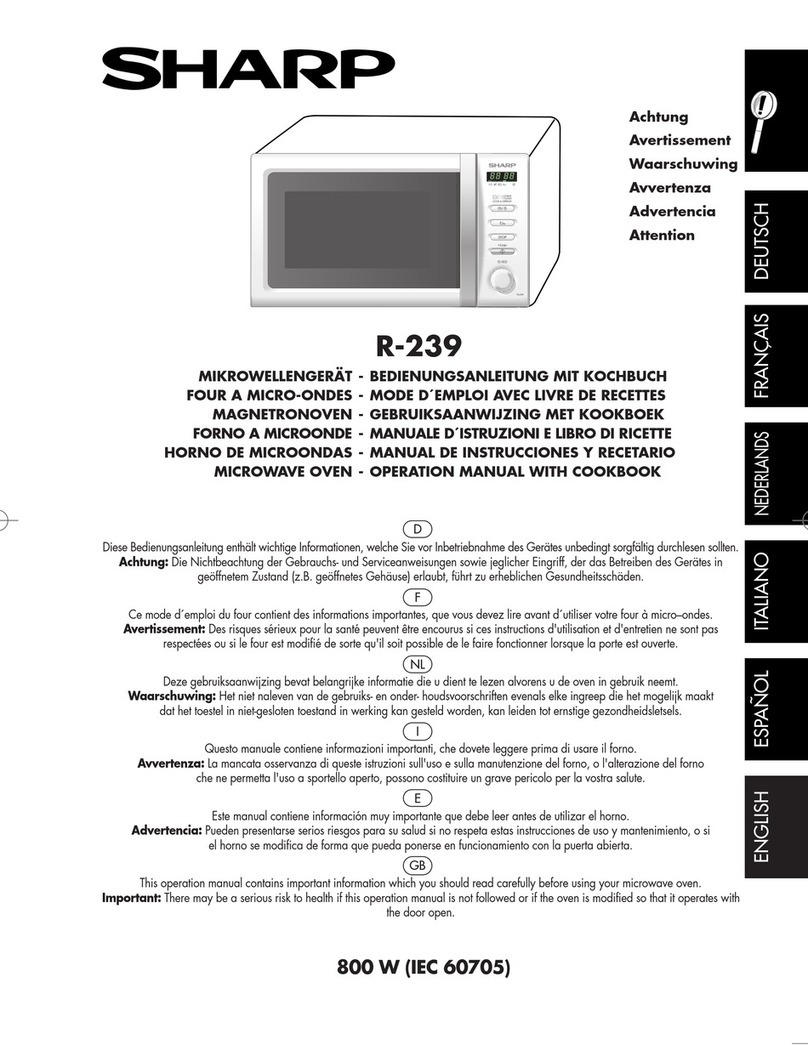 Sharp R-239 Instruction Manual Sharp R-239 Instruction Manual