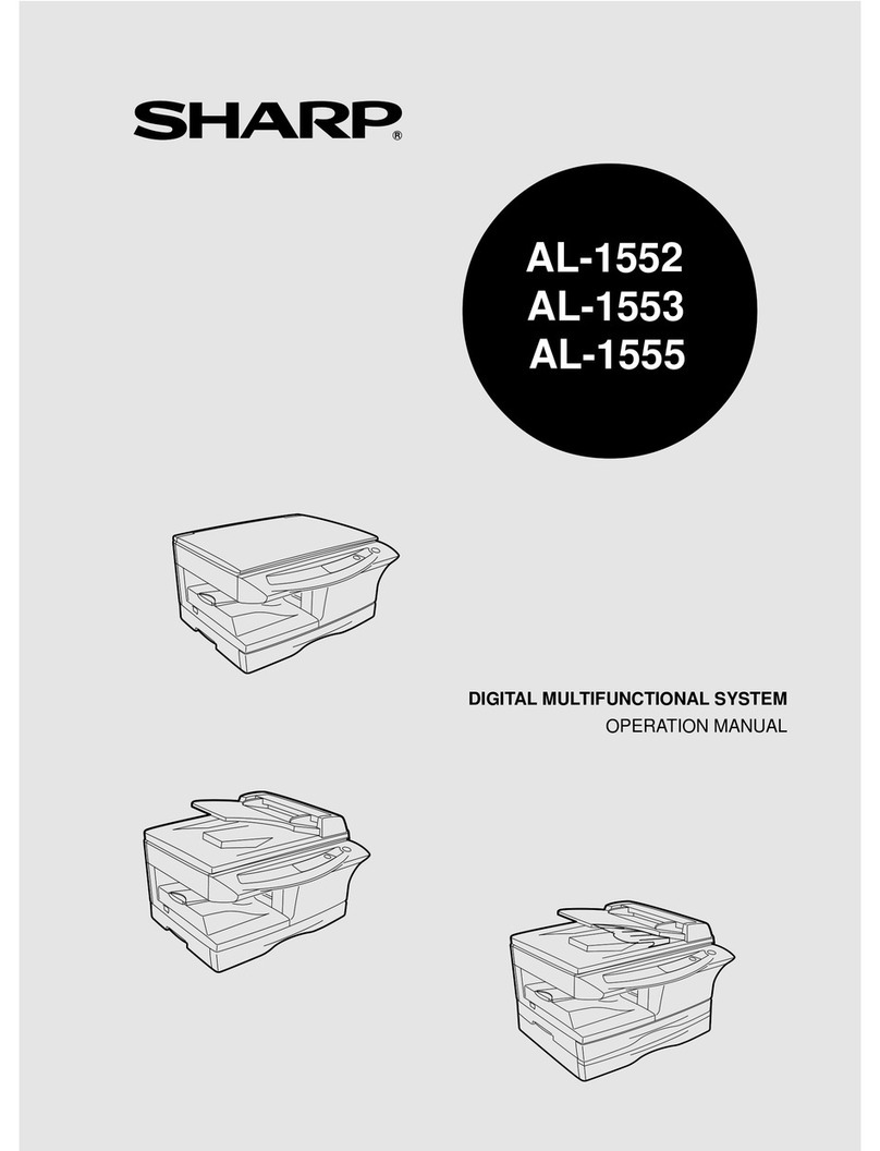 Sharp AL-1552 User manual Sharp AL-1552 User manual