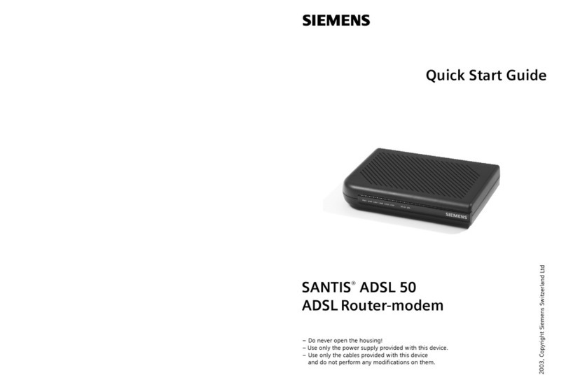 Siemens Santis ADSL 50 User manual