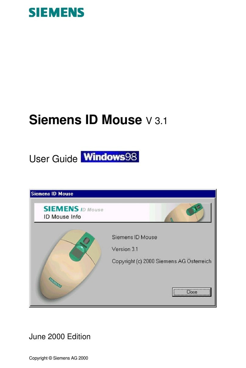 Siemens Mouse User manual