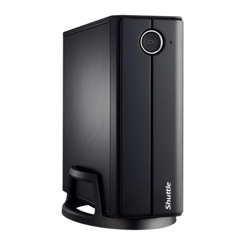 Shuttle Slim-PC Barebone XH61V Owner's manual