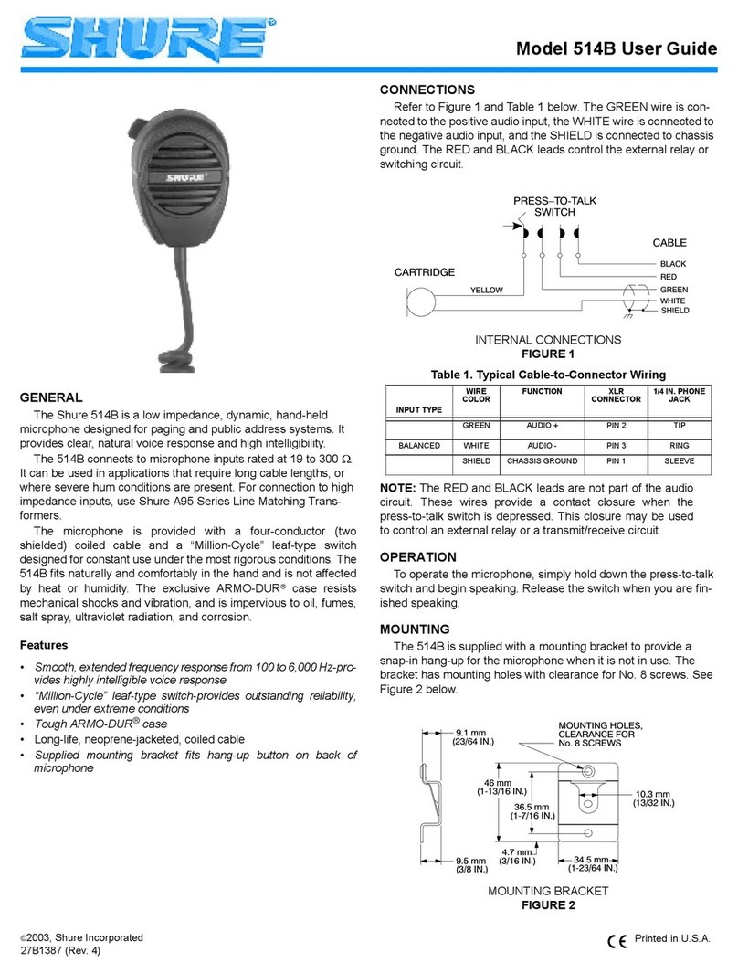 Shure 514B user guide