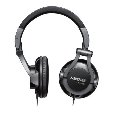 Shure SRH550DJ manual