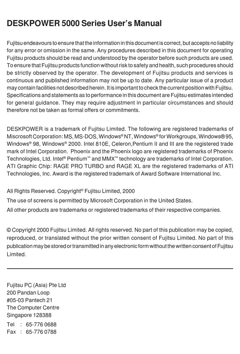 Fujitsu 5000 Series User manual