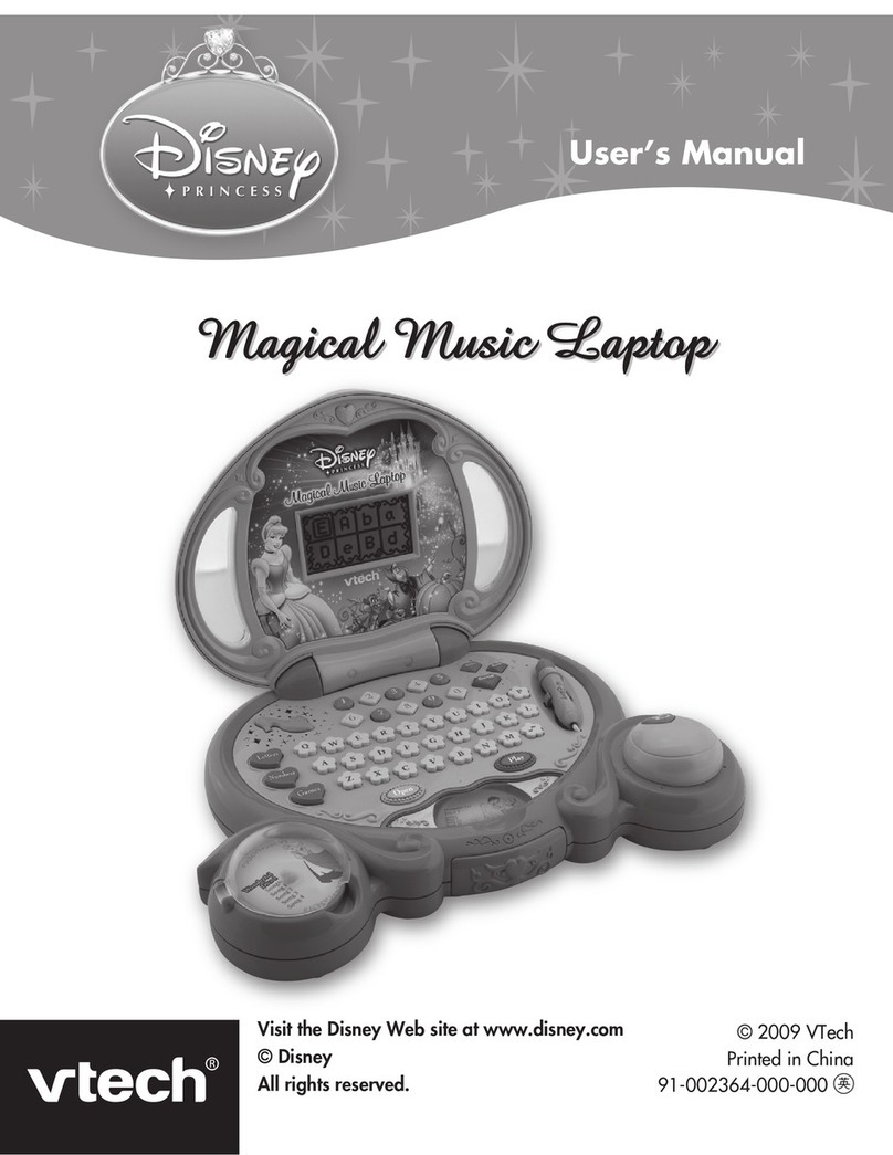 V-tech Magical Music Laptop User manual