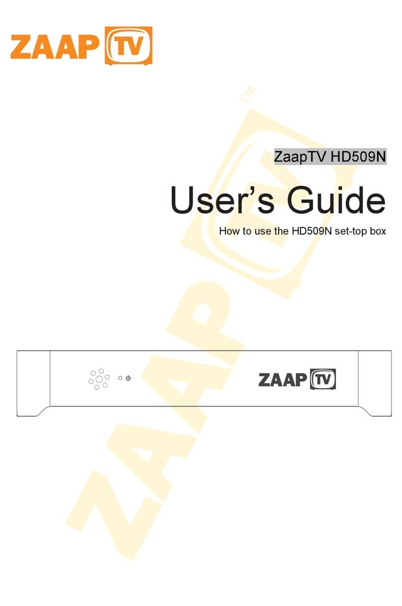 ZaapTV HD509N User manual