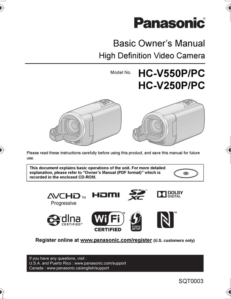 Panasonic HC-V550P User manual Panasonic HC-V550P User manual