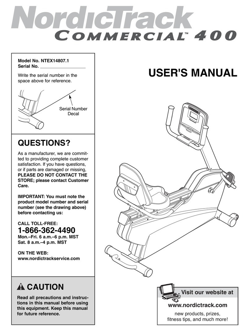 NordicTrack NTEX14807.1 user manual NordicTrack NTEX14807.1 user manual