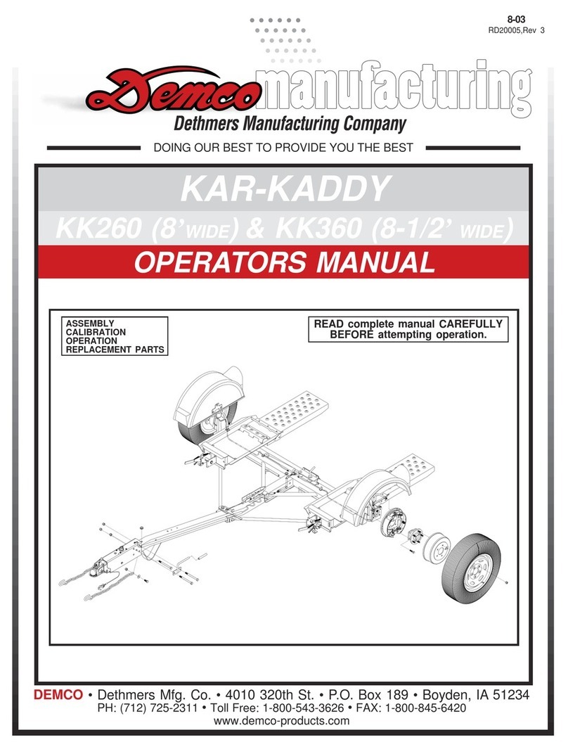 Demco KAR-KADDY KK260 Operator's manual Demco KAR-KADDY KK260 Operator's manual