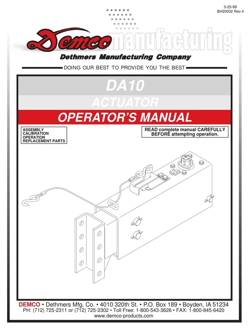 Demco DA10 User manual