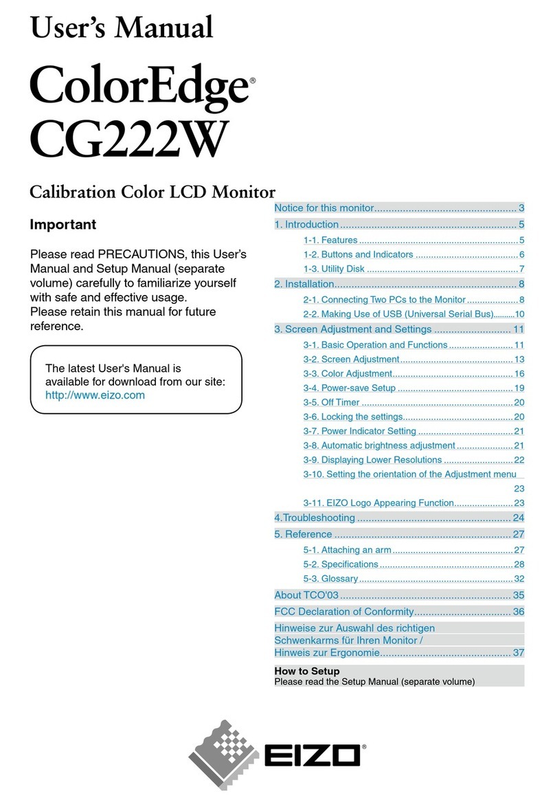Eizo ColorEdge CG222W User manual
