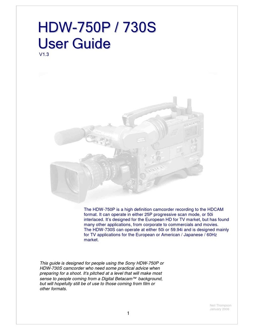 Sony HDCAM HDW-750P user guide