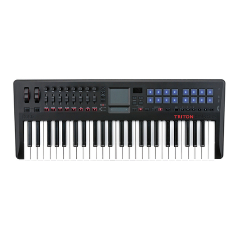 Korg TRITON taktile User manual Korg TRITON taktile User manual