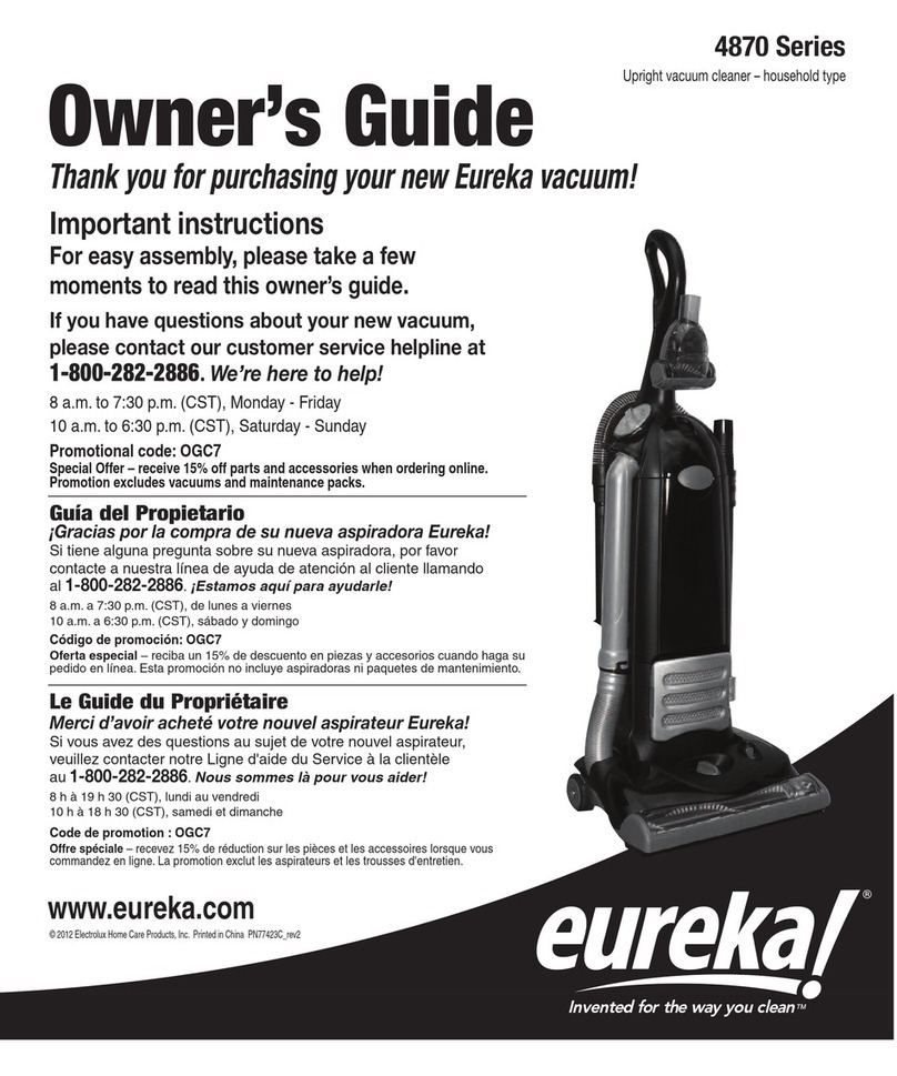 Eureka 4870 Series owner's guide
