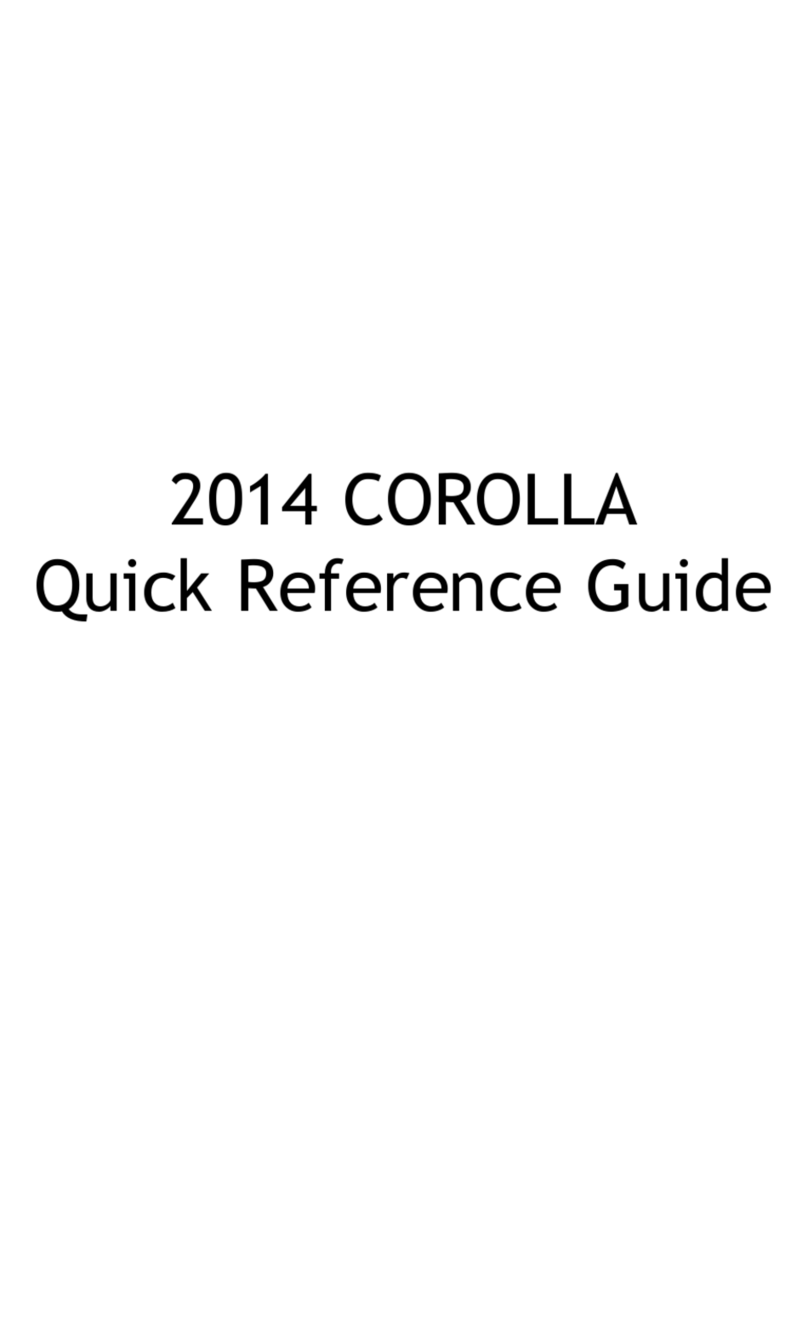 Toyota 2014 COROLLA User manual