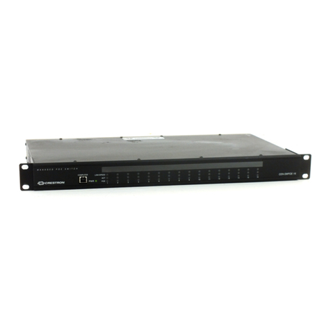 Crestron CEN-SWPOE-16 Operation guide