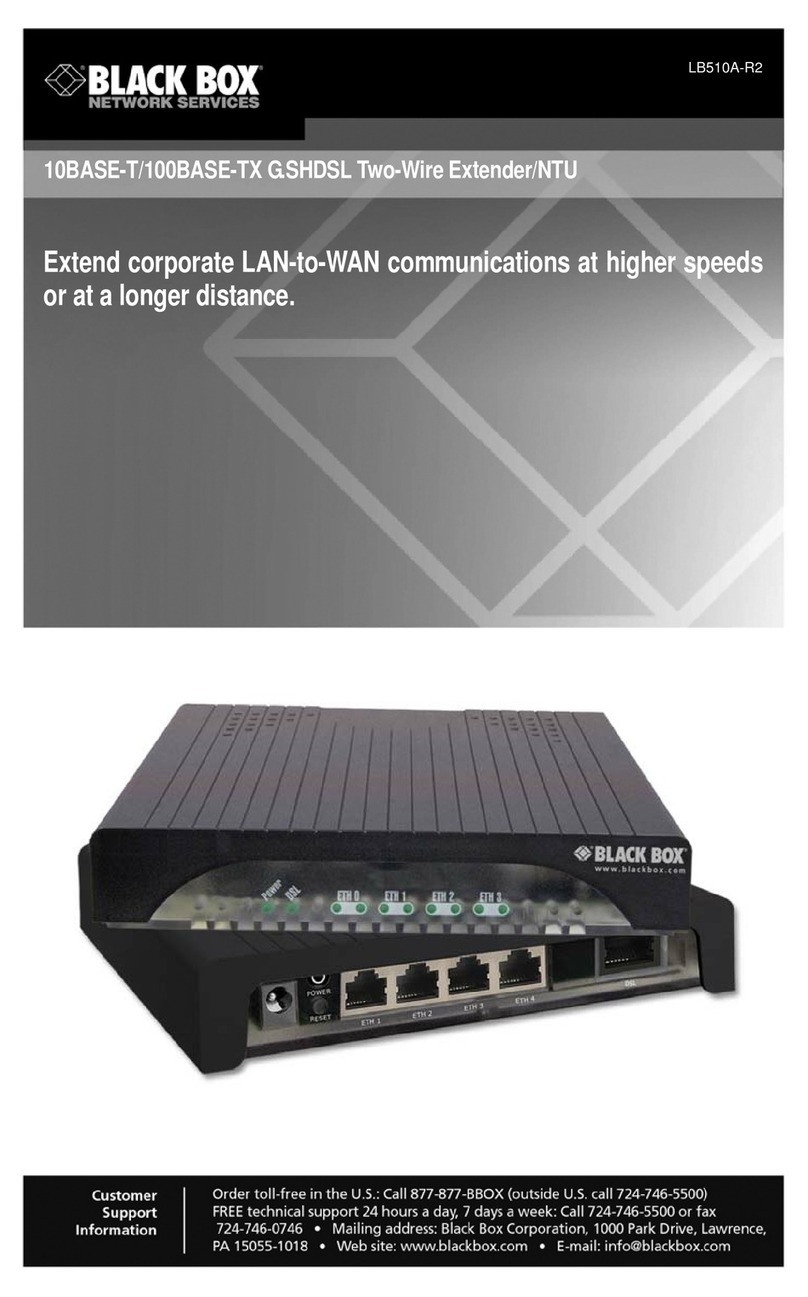 Black Box LB510A-R2 user manual