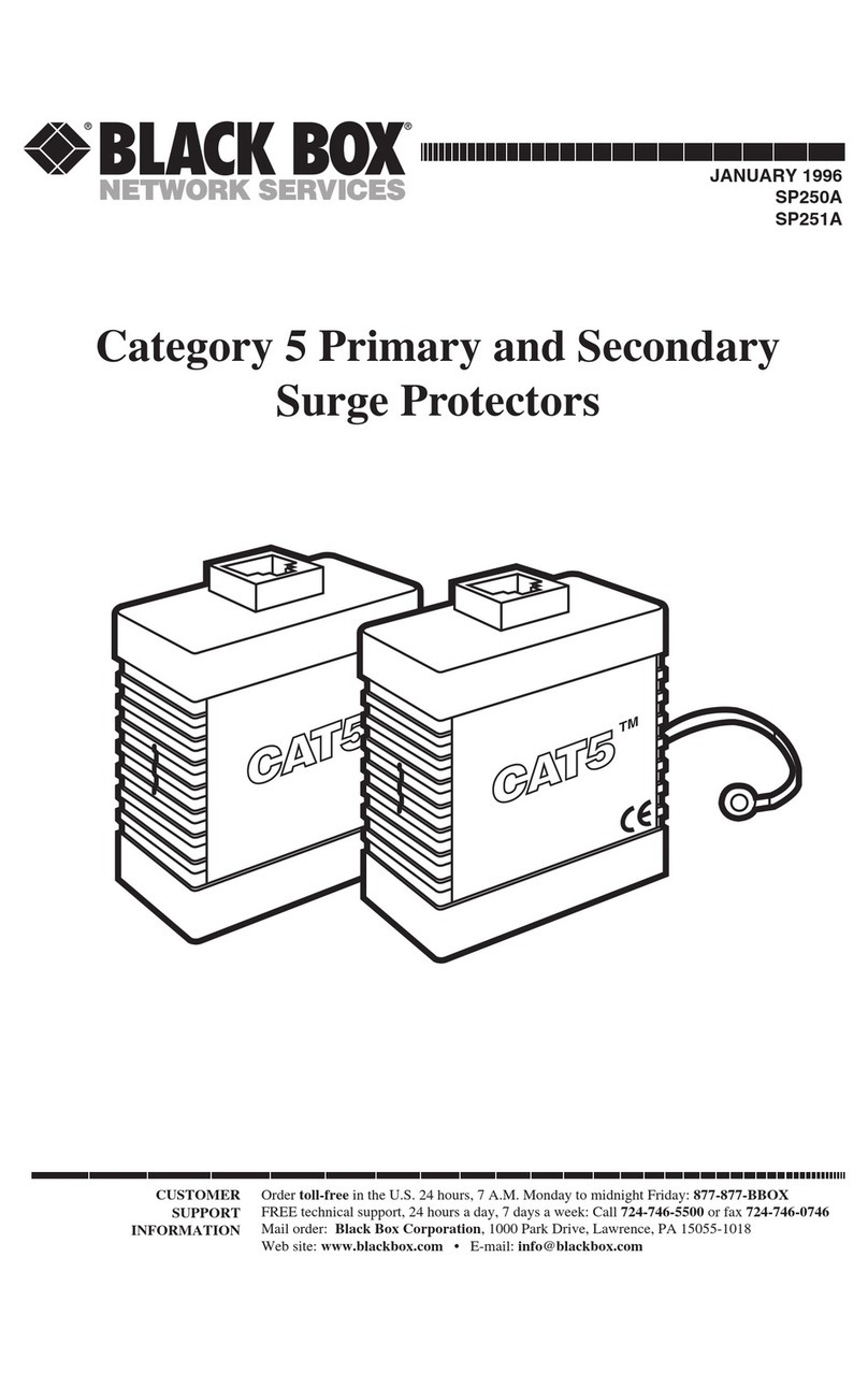 Black Box SP250A user manual