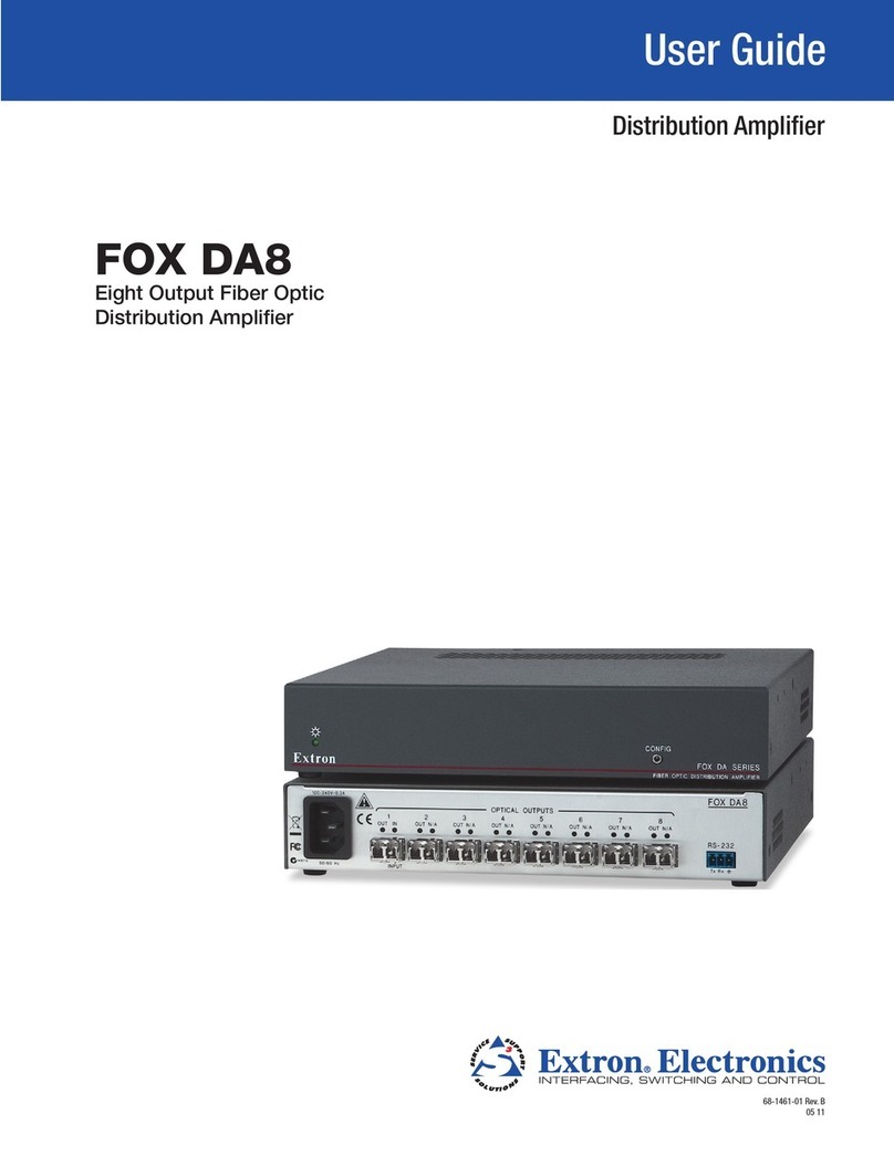 Extron electronics FOX DA8 User manual