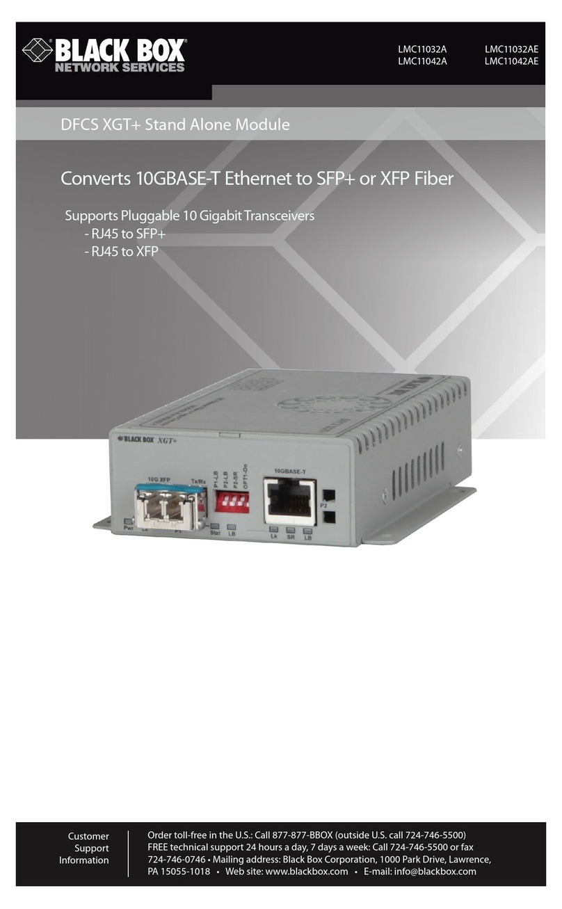 Black Box LMC11032A User manual Black Box LMC11032A User manual