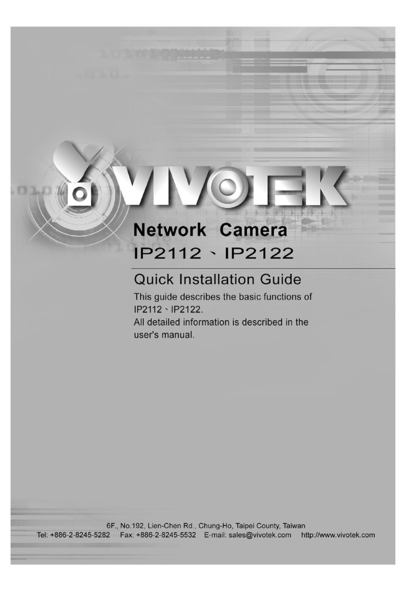 Vivotek IP2112 Quick installation guide