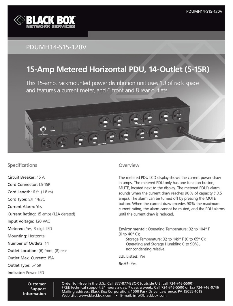 Black Box PDUMH14-S15-120V user manual