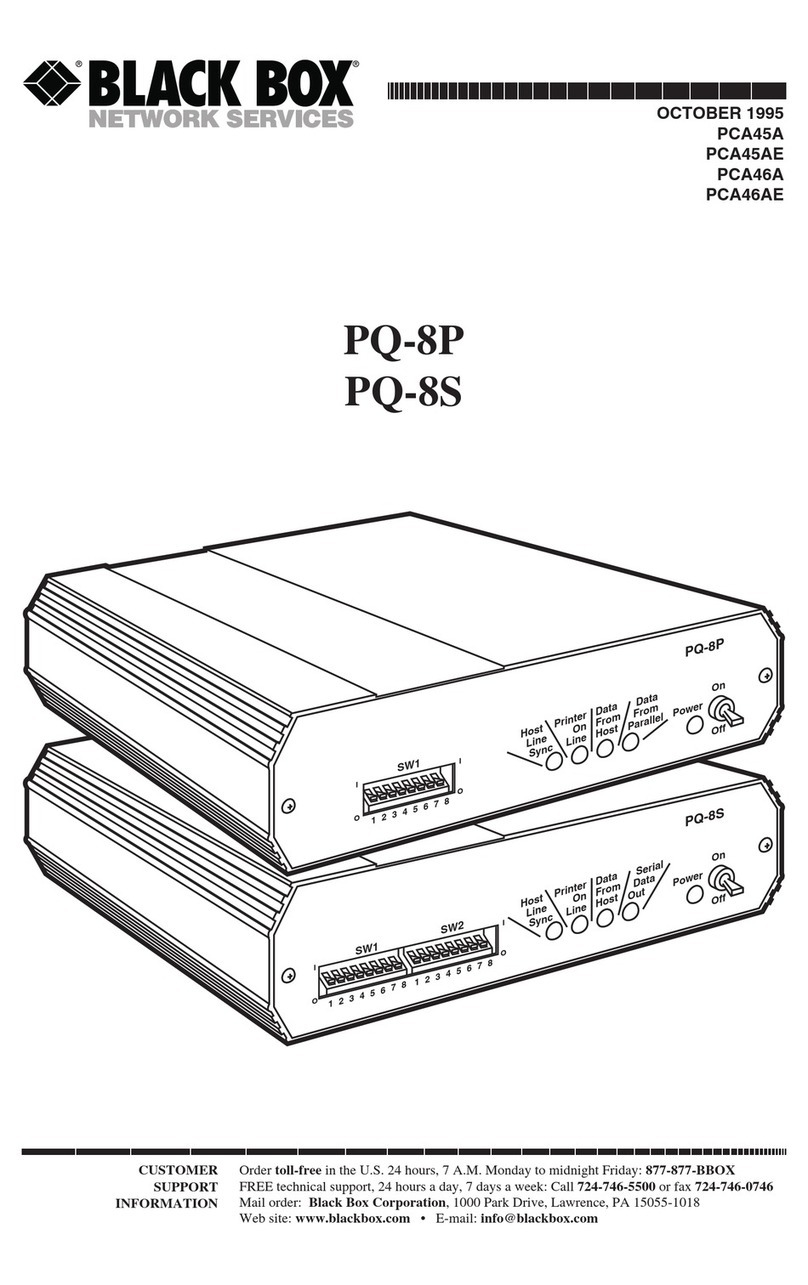 Black Box PCA45A User manual