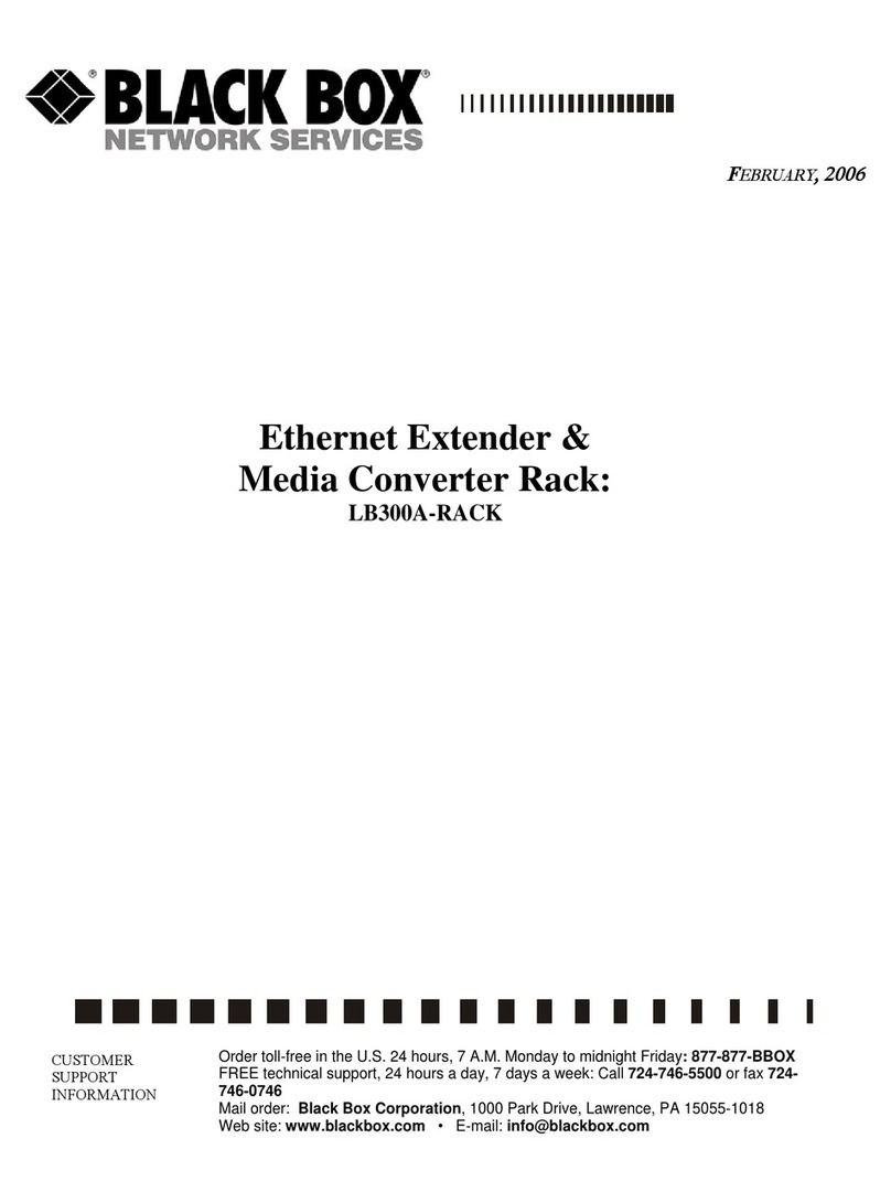 Black Box LB300A-RACK user manual