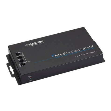 Black Box MediaCento VSPX-HDMI1X4-TX user manual