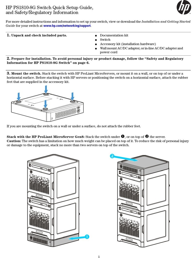 HP PS1810-8G User manual
