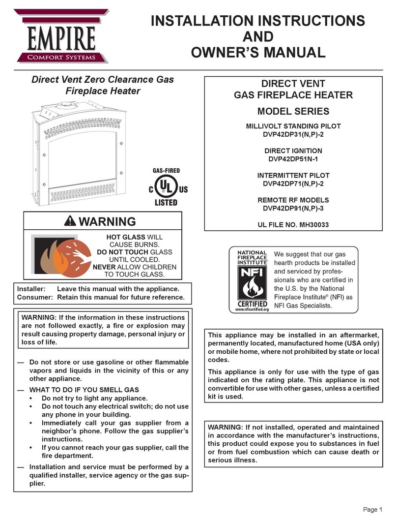 Empire Comfort Systems DVP42DP31N-2 Installation instructions and owner's manual Empire Comfort Systems DVP42DP31N-2 Installation instructions and owner's manual