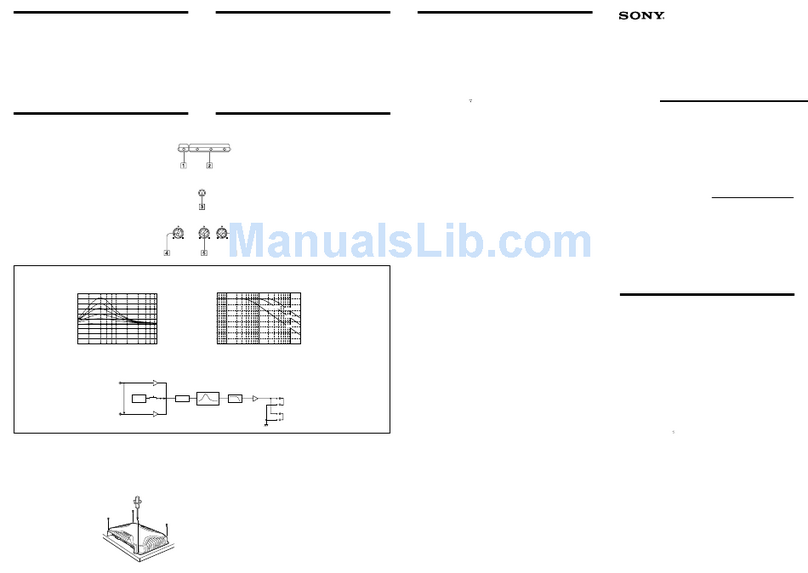 Sony XM-3001SXD - Stereo Power Amplifier User manual