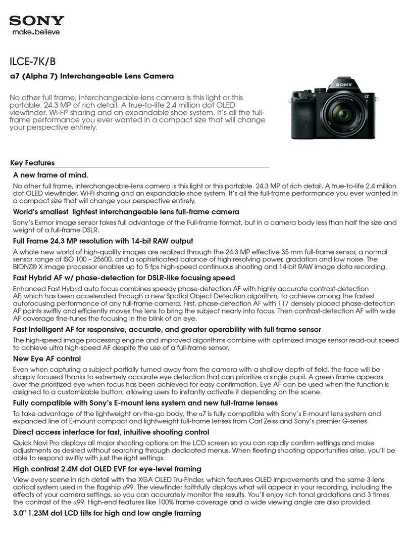 Sony ILCE-7K User manual
