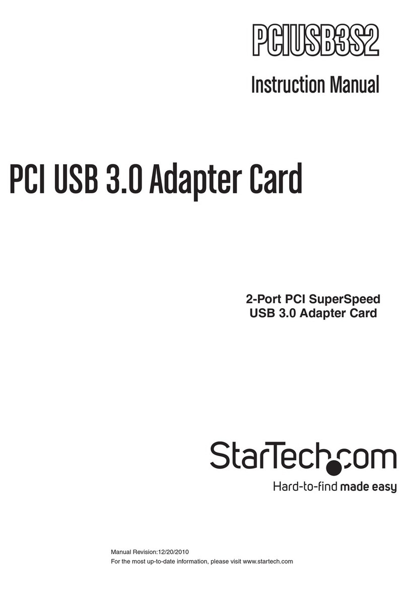 StarTech.com PCIUSB3S2 instruction manual