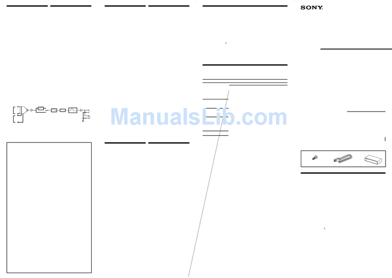 Sony XM-DS1300P5 Operating & Mounting User manual