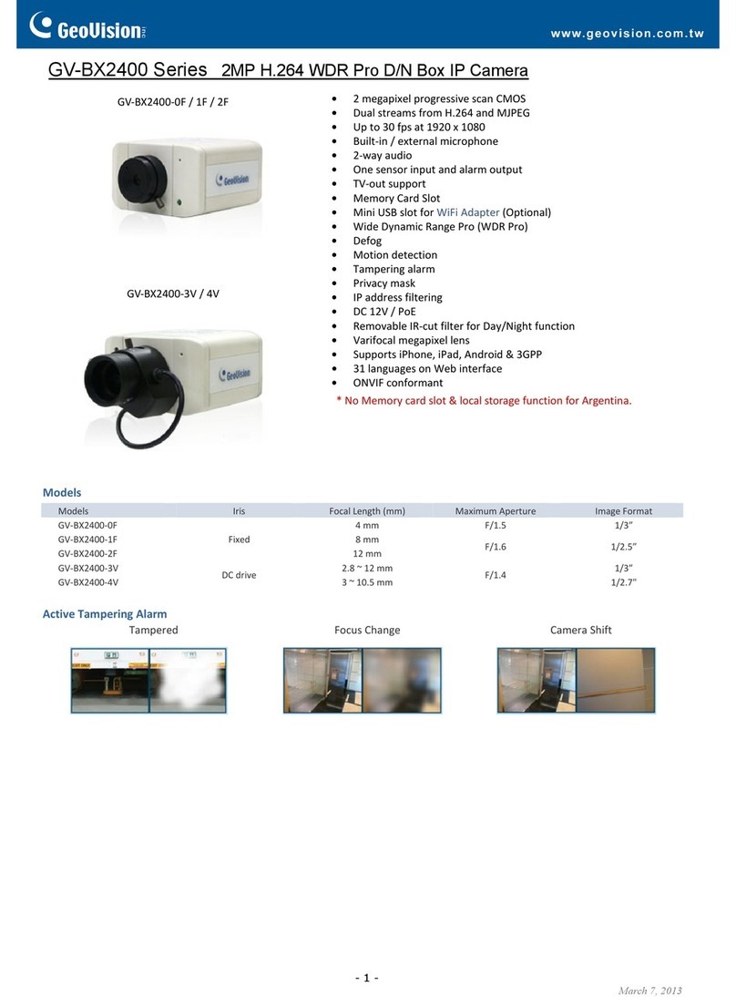 GeoVision GV-BX2400-0F Specifications