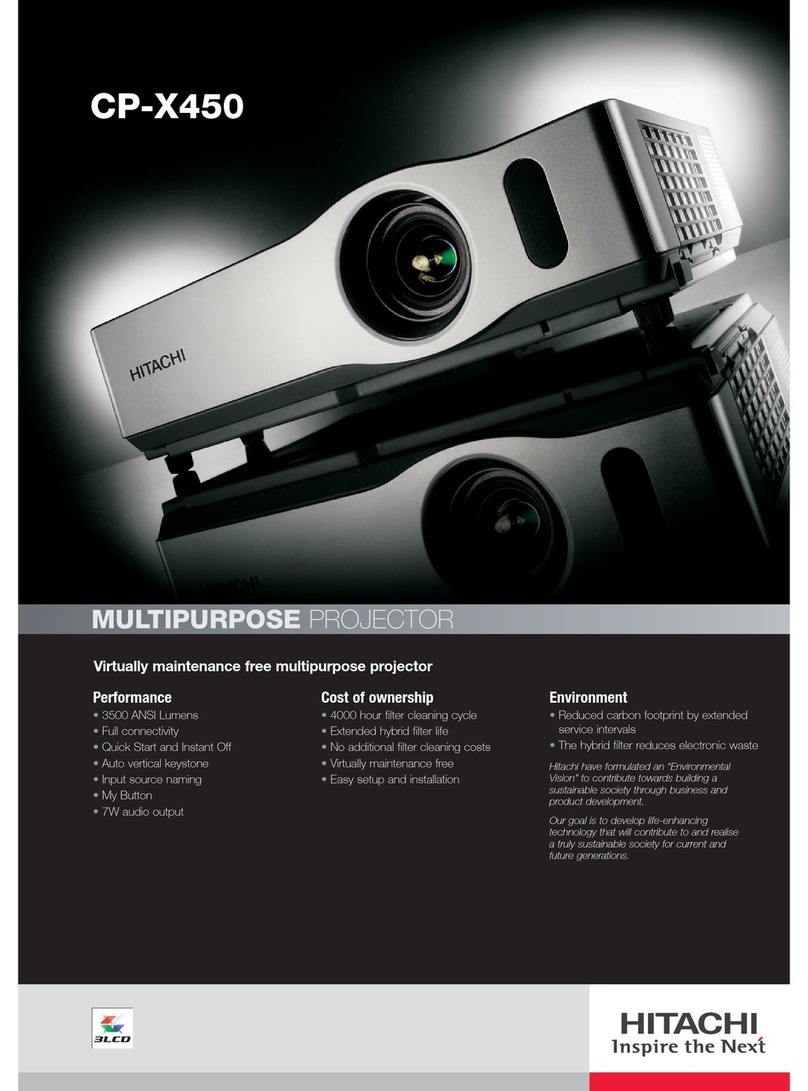 Hitachi CP-X450 series User manual