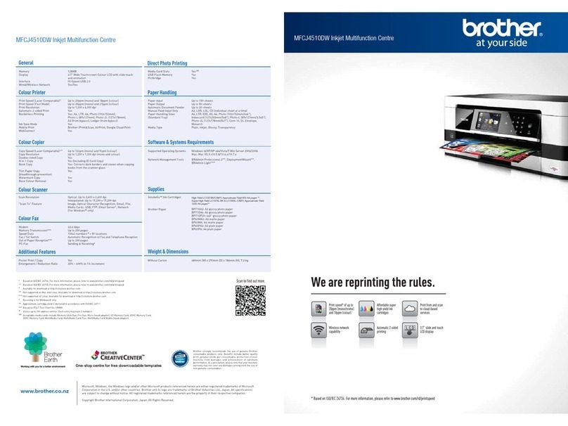 Brother Business Smart MFC-J4510dw User manual Brother Business Smart MFC-J4510dw User manual