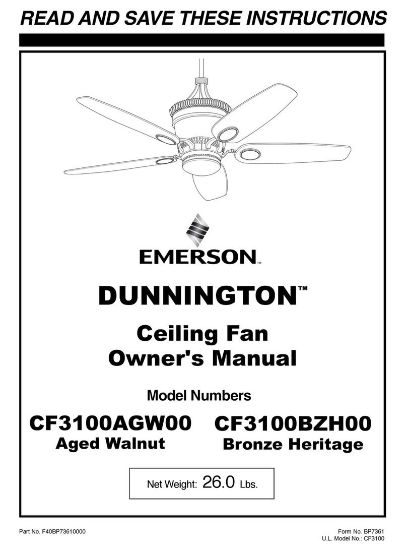 Emerson DUNNINGTON CF3100AGW00 owner's manual