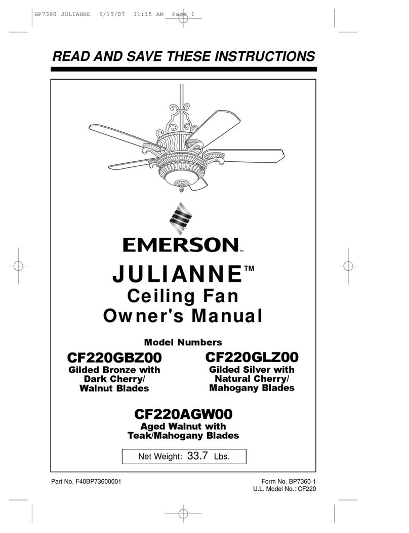 Emerson JULIANNE CF220GBZ00 User manual
