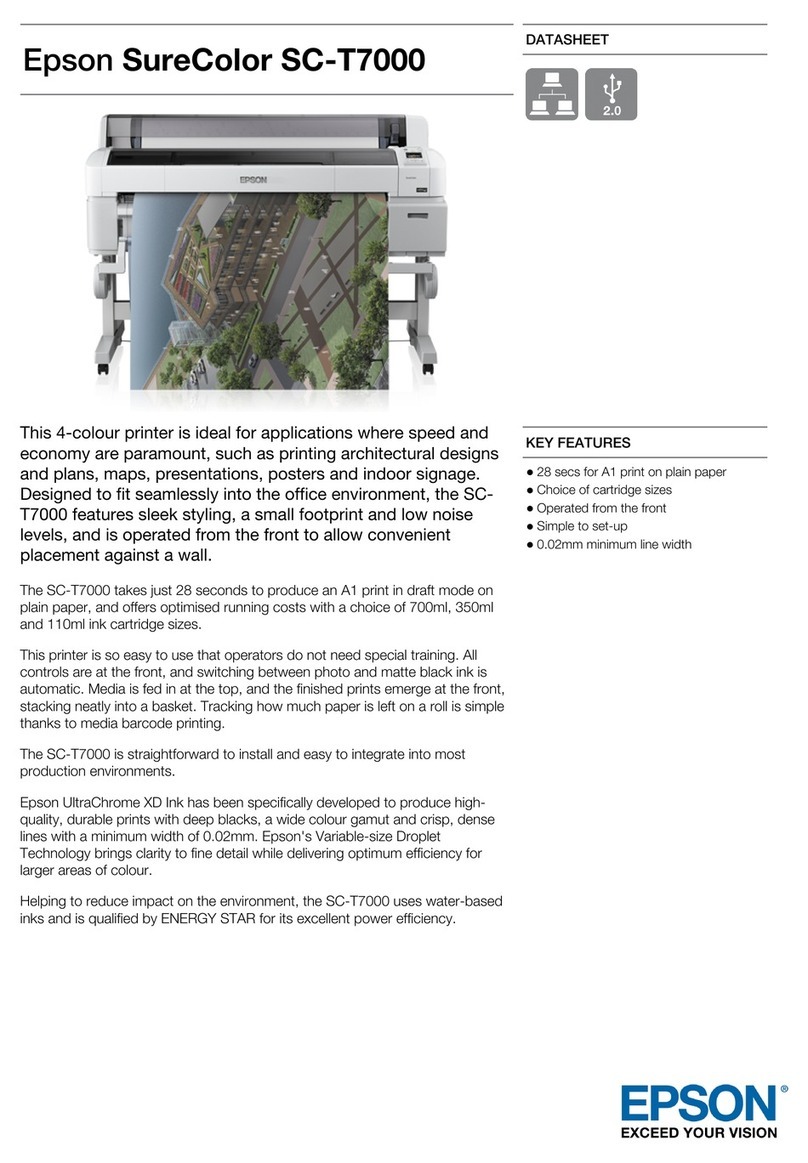 Epson SureColor SC-T7000 datasheet