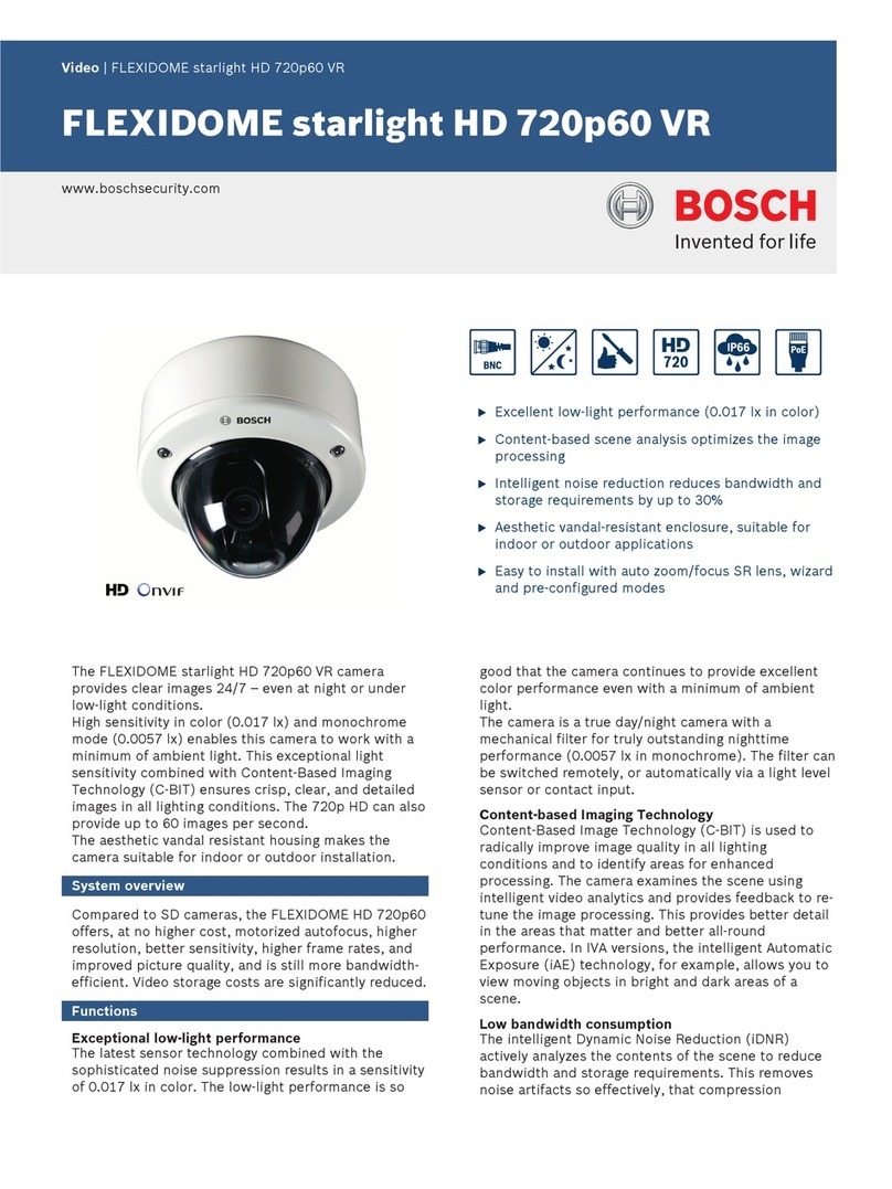Bosch FLEXIDOME starlight User manual