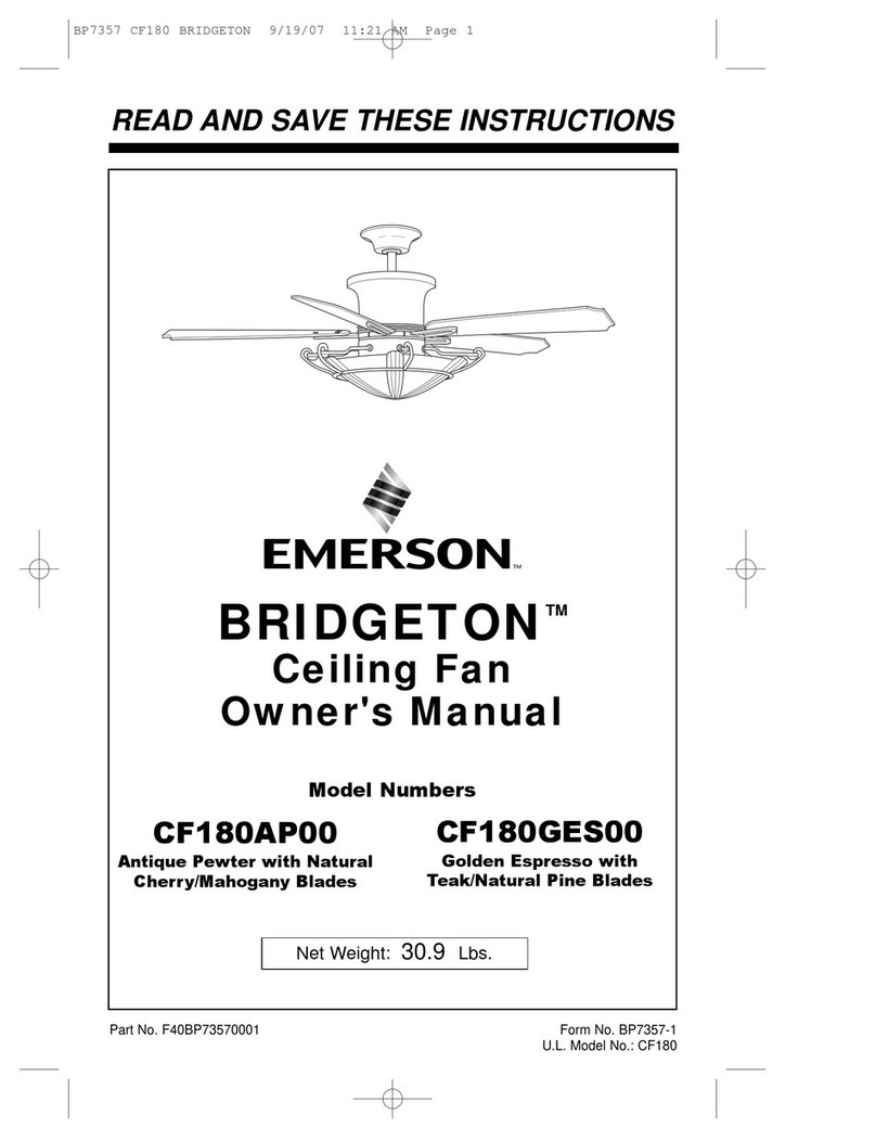 Emerson BRIDGETON CF180AP00 User manual